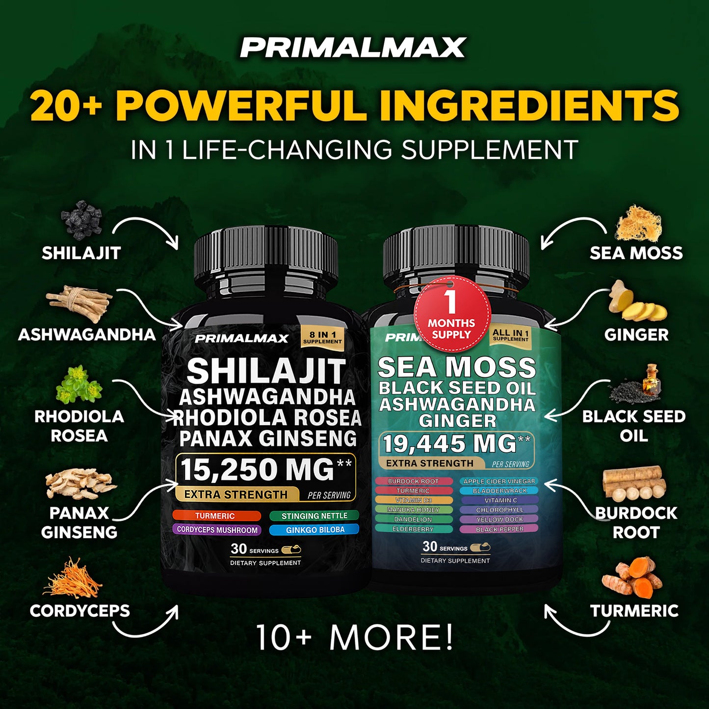 PrimalMax - Sea Moss & Shilajit Ultimate Supplement Bundle