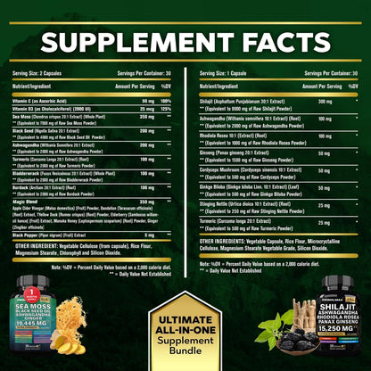 PrimalMax - Sea Moss & Shilajit Ultimate Supplement Bundle
