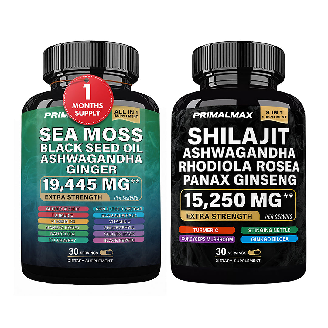PrimalMax - Sea Moss & Shilajit Ultimate Supplement Bundle