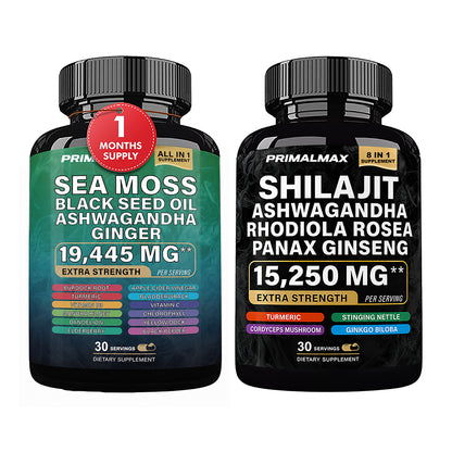 PrimalMax - Sea Moss & Shilajit Ultimate Supplement Bundle