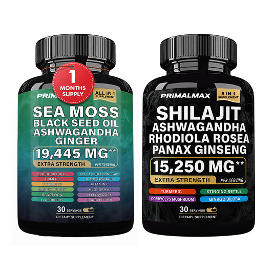 PrimalMax - Sea Moss & Shilajit Ultimate Supplement Bundle