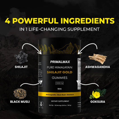 PrimalMax - Pure Shilajit Gummies