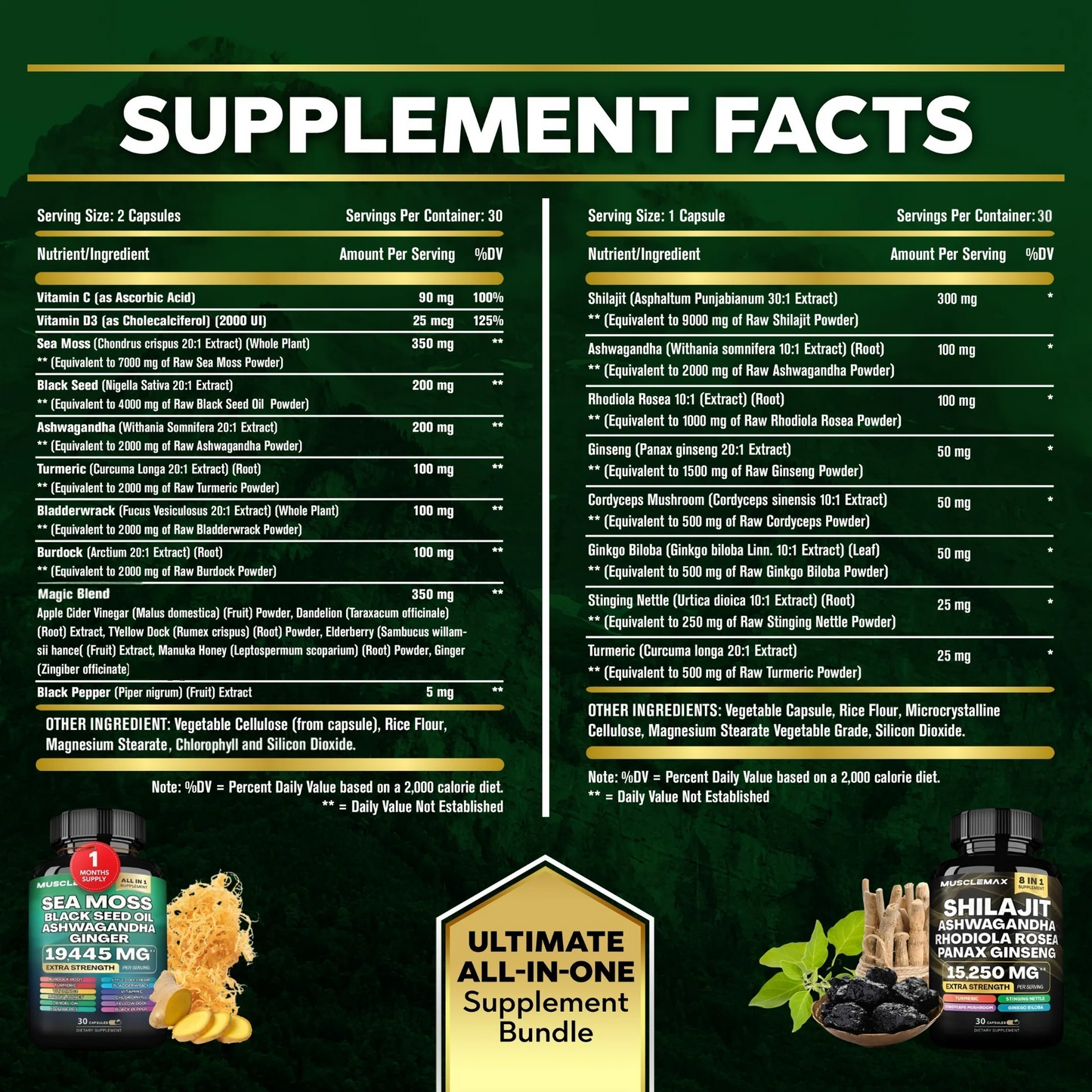 PrimalMax - Sea Moss & Shilajit Ultimate Supplement Bundle