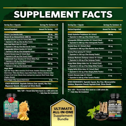 PrimalMax - Sea Moss & Shilajit Ultimate Supplement Bundle