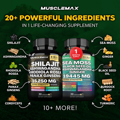 PrimalMax - Sea Moss & Shilajit Ultimate Supplement Bundle